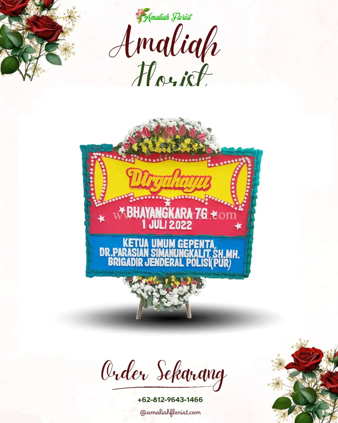 Papan Bunga HUT Ulang Tahun Jambi